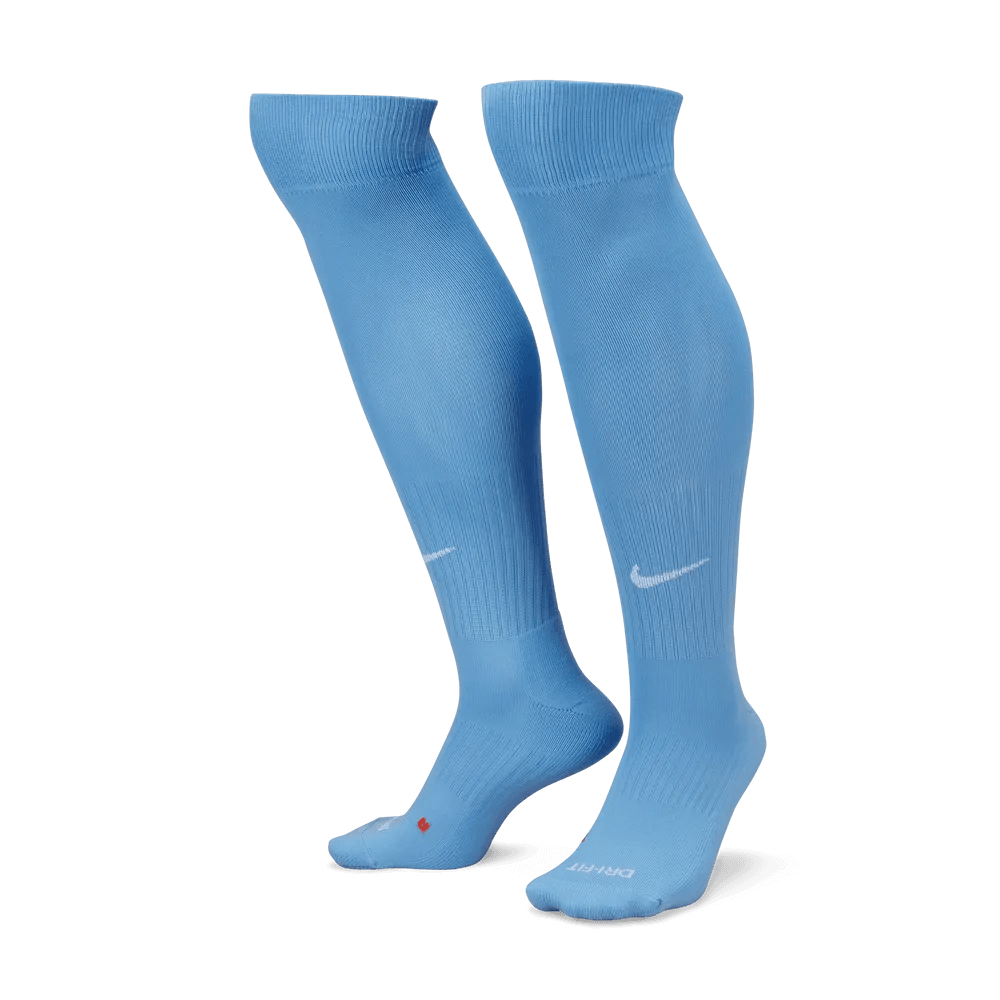 Nike Classic Knee-High Socks Sky Blue (Pair - Lateral)