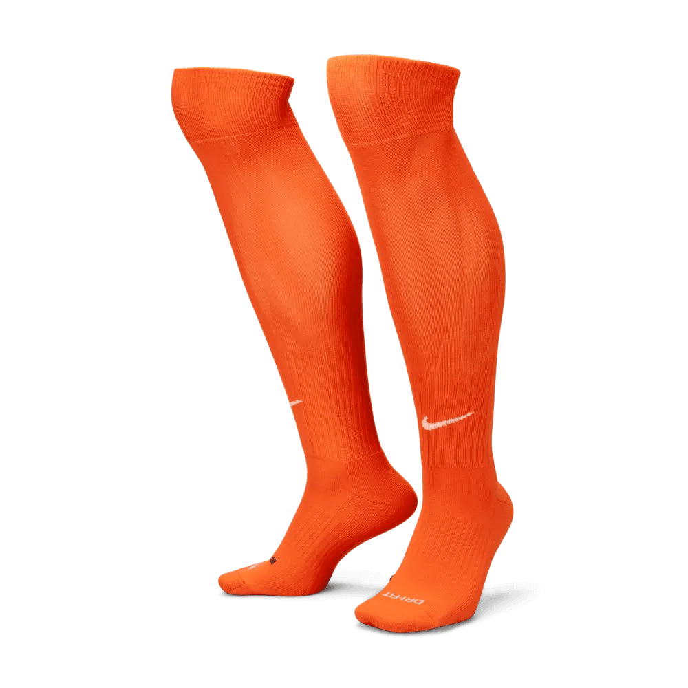 Nike Classic Knee-High Socks Orange-White (Pair - Lateral)