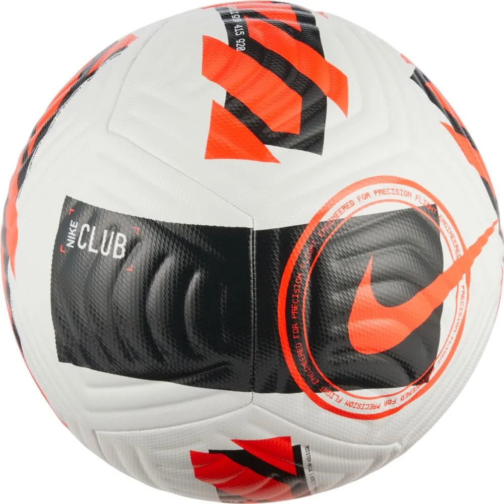 Nike Club Soccer Ball - White-Black-Crimson