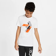 Nike CR7 YOUTH Hook Tee - White-Orange