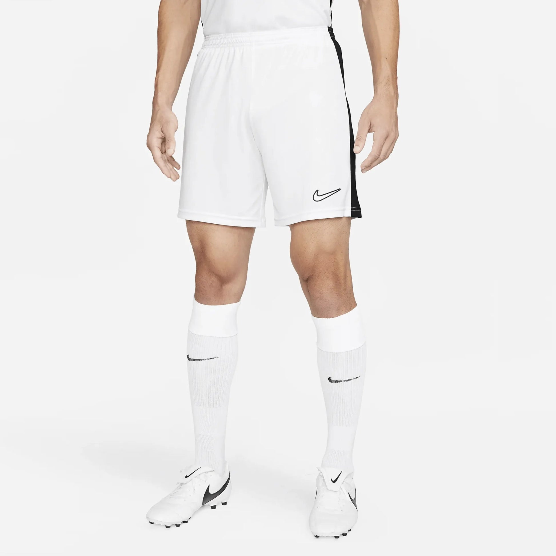 Nike Dri-Fit Academy Mens Shorts White-Black (Model - Front)