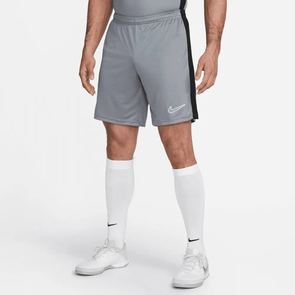 Nike Dri-Fit Academy Mens Shorts Cool Grey-Black-White (Model - Front)