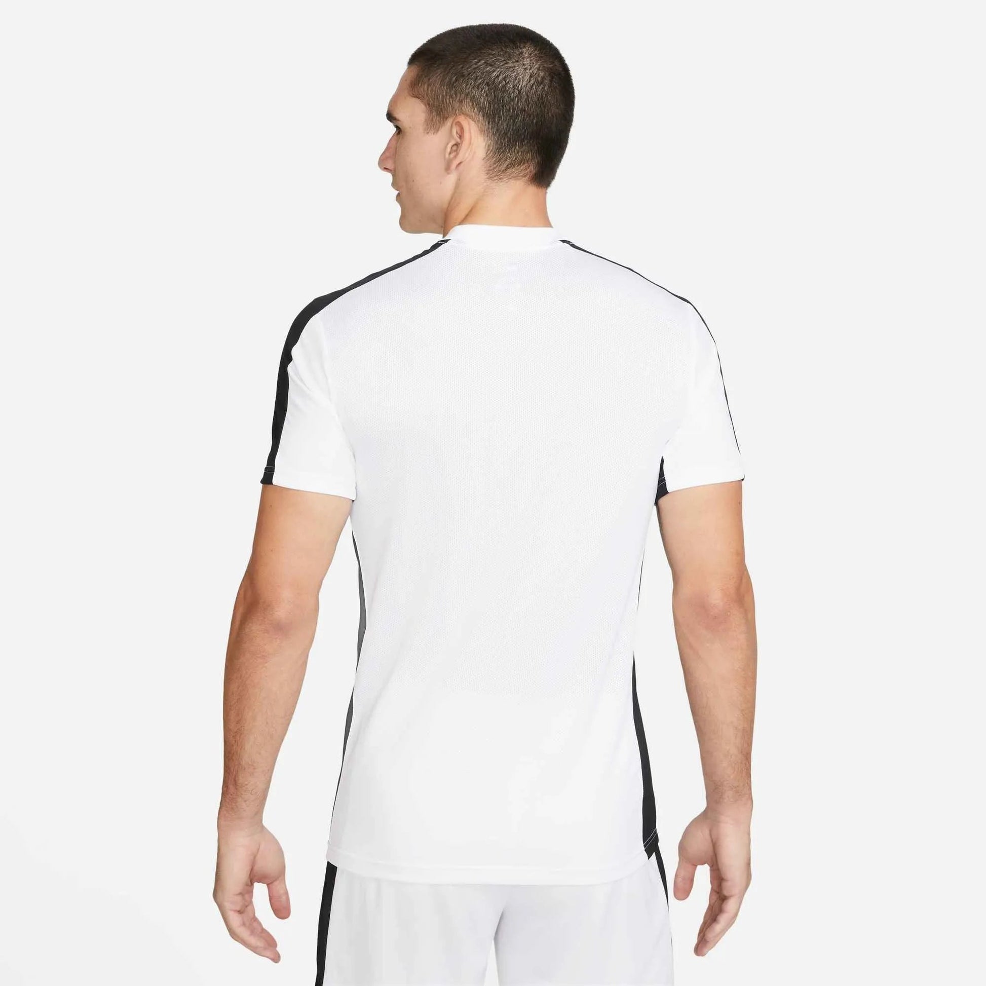 Nike Dri-Fit Academy Short-Sleeve Top White-Black (Model - Back)