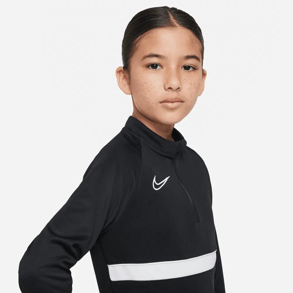 Nike Dri-Fit Academy Youth Drill Top - Black-White