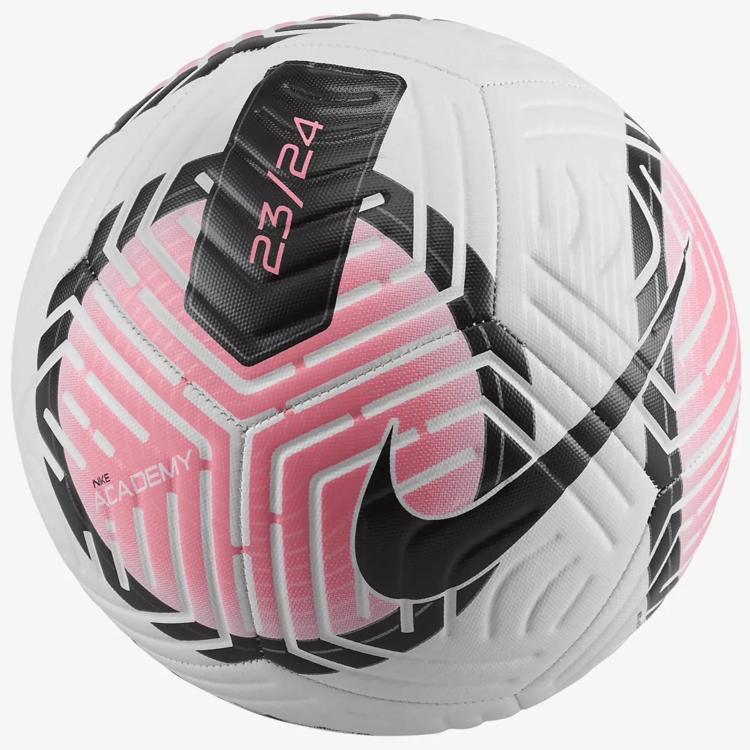 Nike FA23 Academy Ball White_Sunset Pulse_Black (Front)