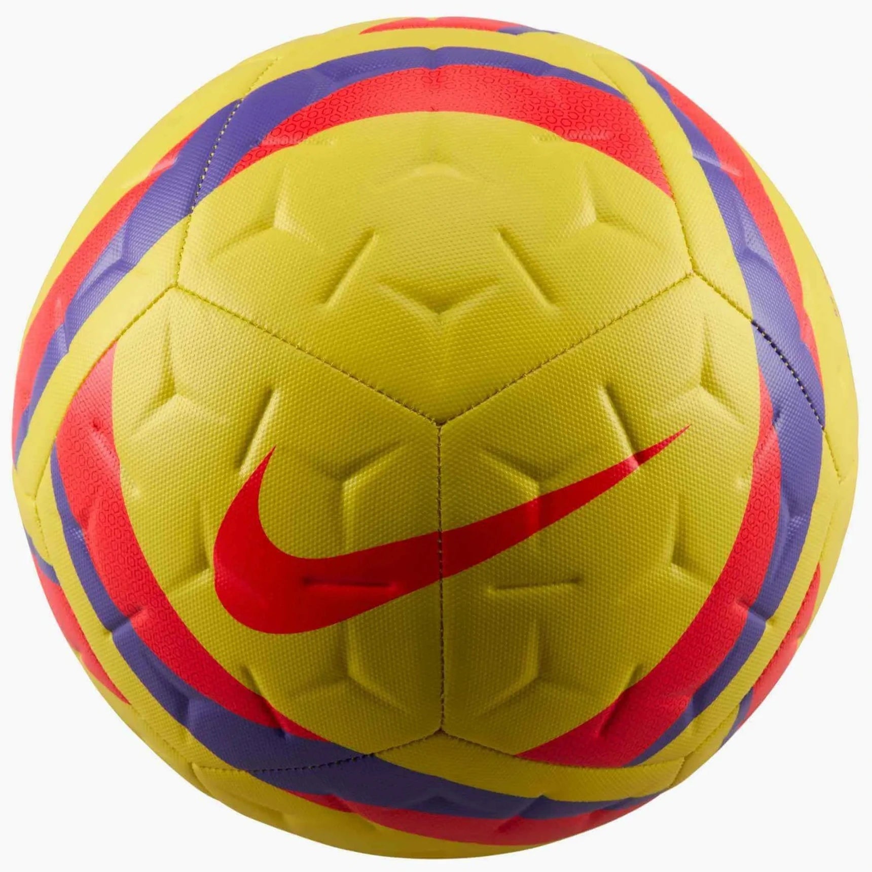 Nike FA25 Academy Soccer Ball Yellow/Bright Crimson/Bright Crimson (Back)