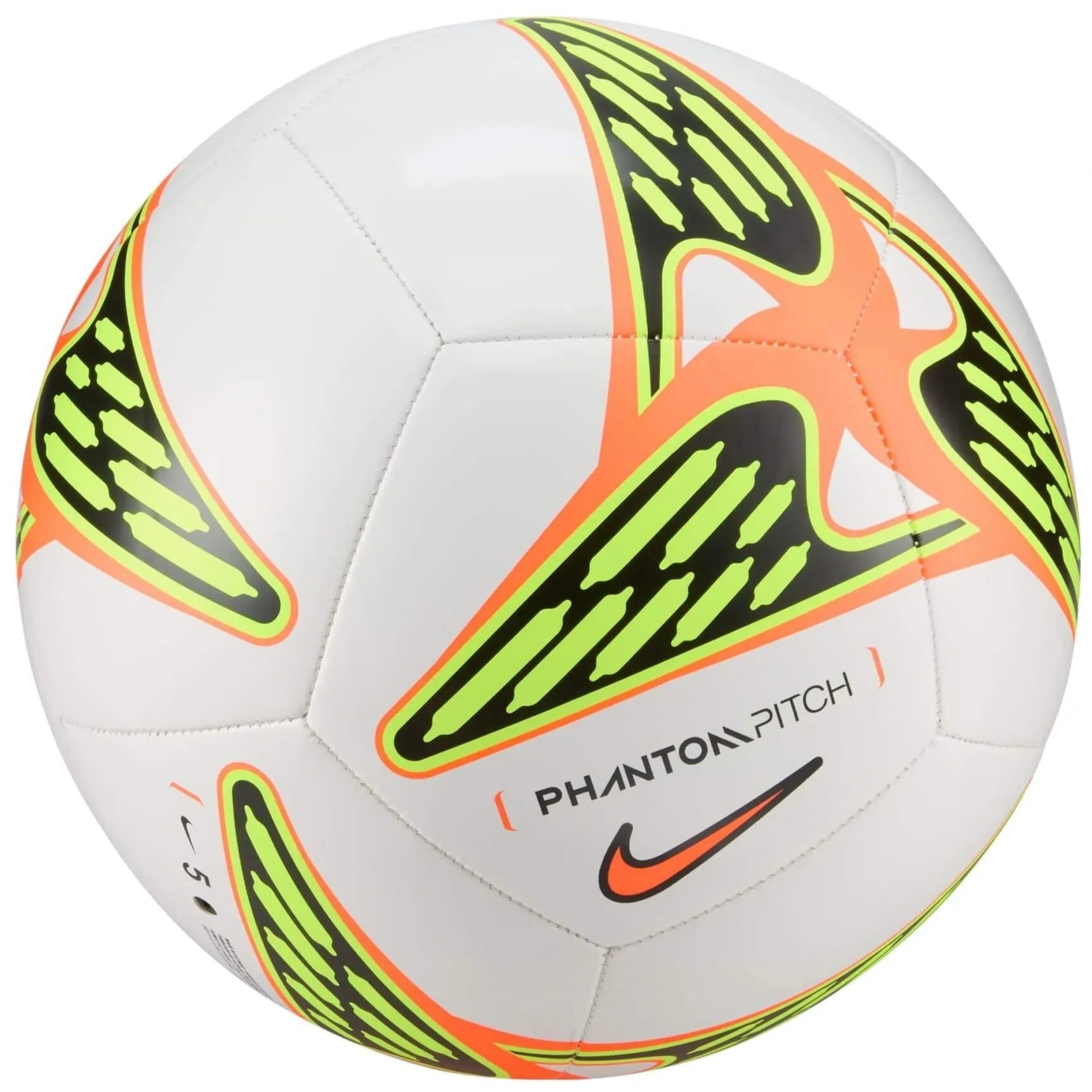 Nike FA25 Phantom Soccer Ball White-Volt-Hyper Crimson (Back)