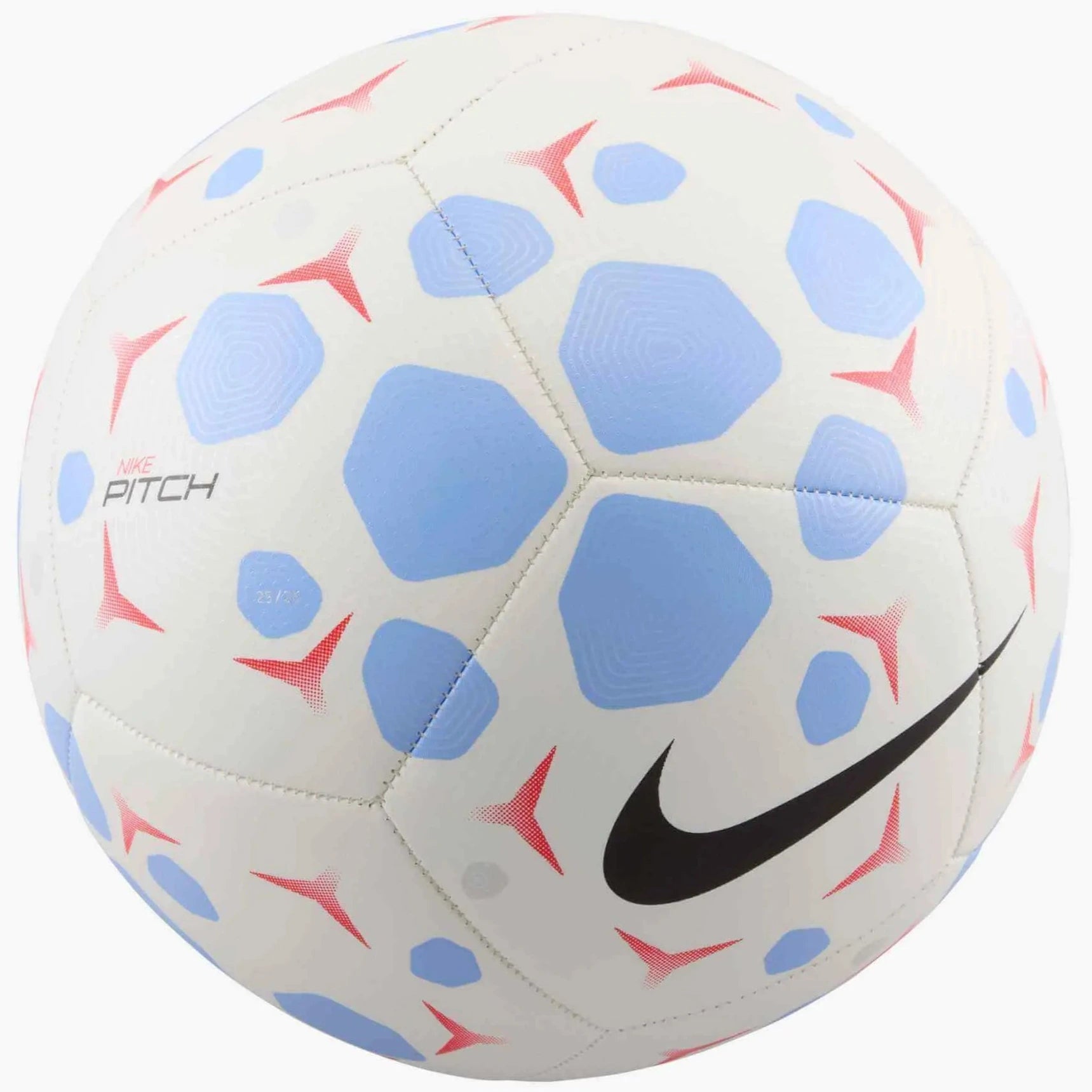 Nike FA25 Pitch Soccer Ball White-Royal Tint-Black (Front)