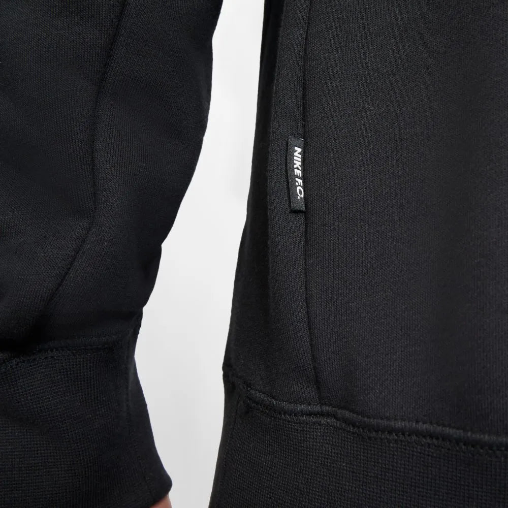 Nike FC Essential Fleece Hoodie - Black-White