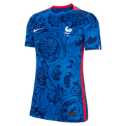 Nike France Women's EC22 Home Jersey - Hyper Cobalt-Siren Red (Front)