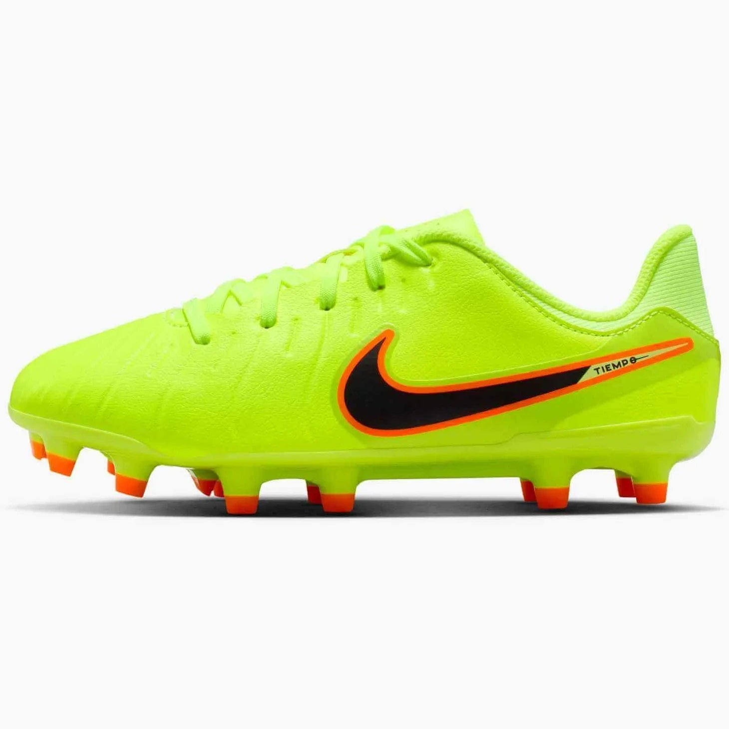 Nike JR Legend 10 Academy Firm_Multi Ground Soccer Cleats - Max Voltage Pack (HO25) (Side 1)