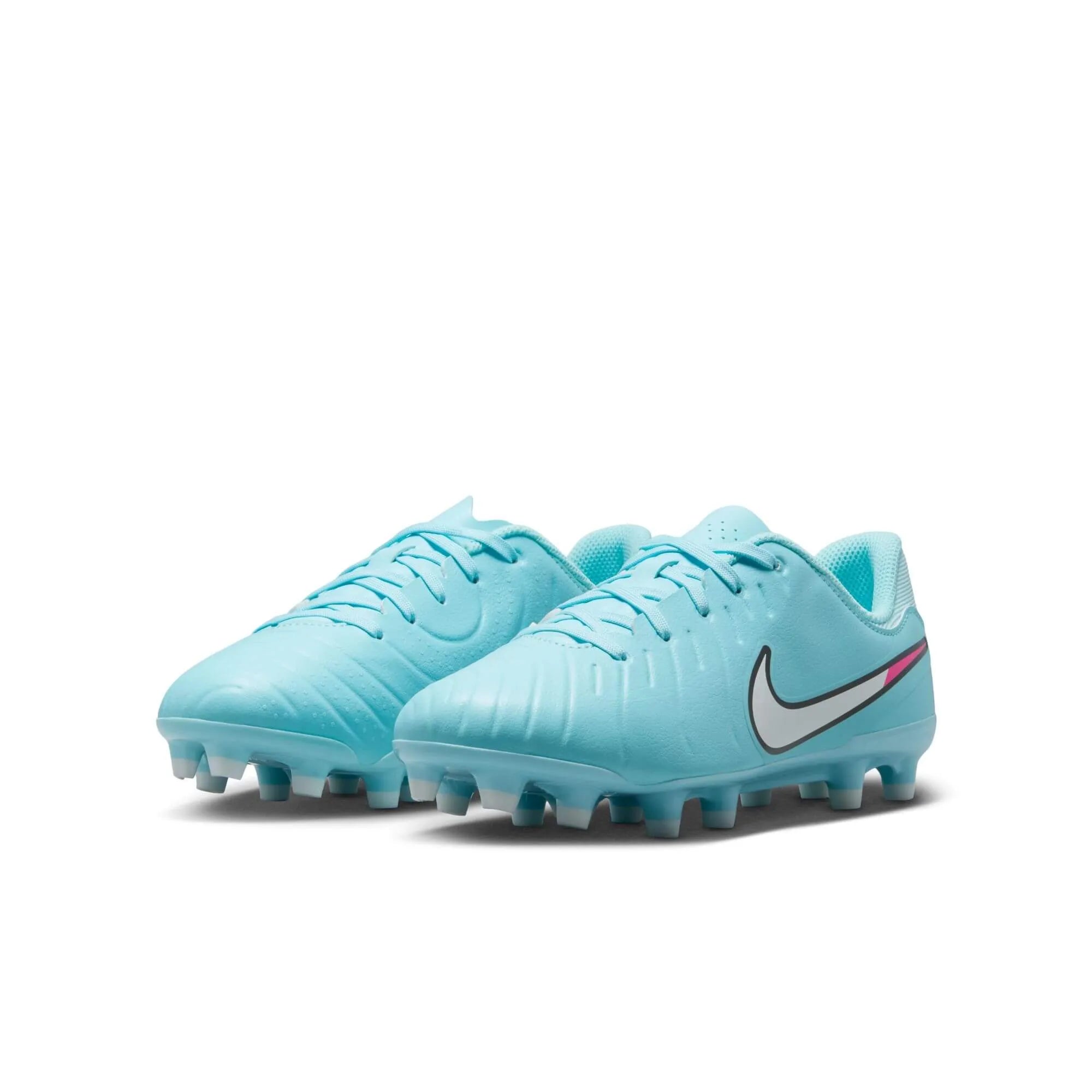 Nike JR Legend 10 Academy Firm-Multi Ground Soccer Cleats - Prism Pack (SU25) (Pair - Lateral)