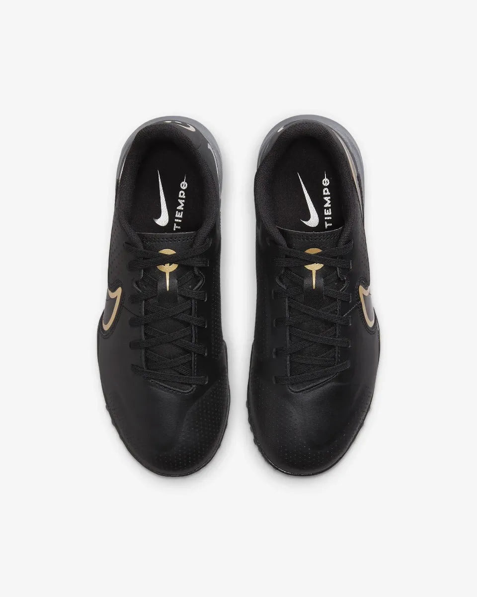 Nike Junior Legend 9 Academy Turf - Black-Dark Grey-Gold