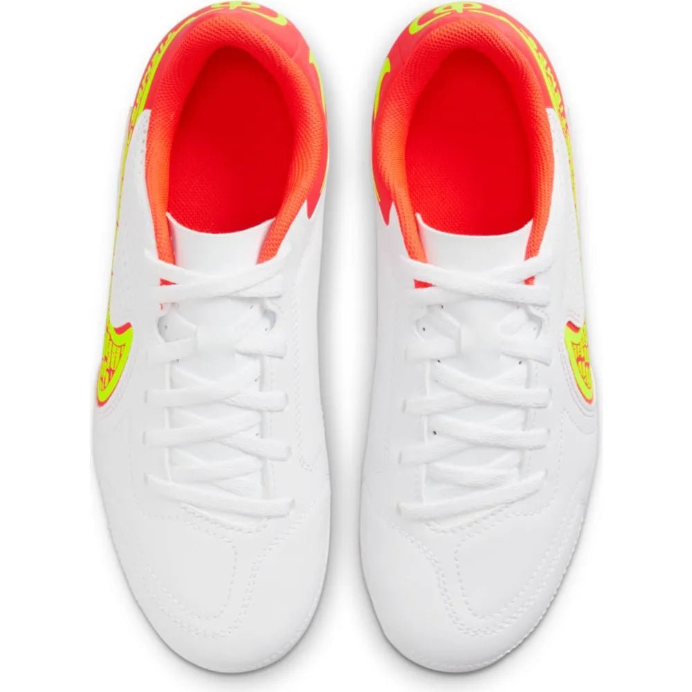 Nike JR Legend 9 Club FG-MG - White-Volt-Crimson (Pair - Top)