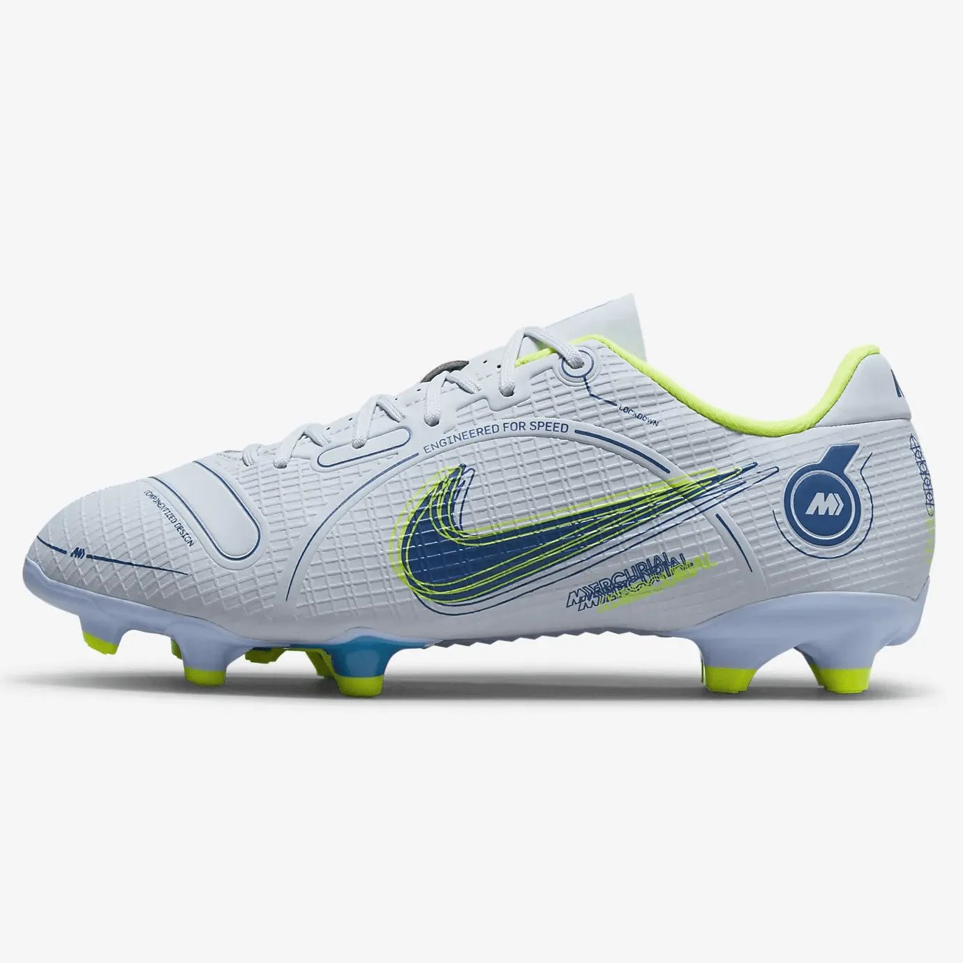 Nike Junior Mercurial Vapor 14 Academy FG-MG - Grey-Blue