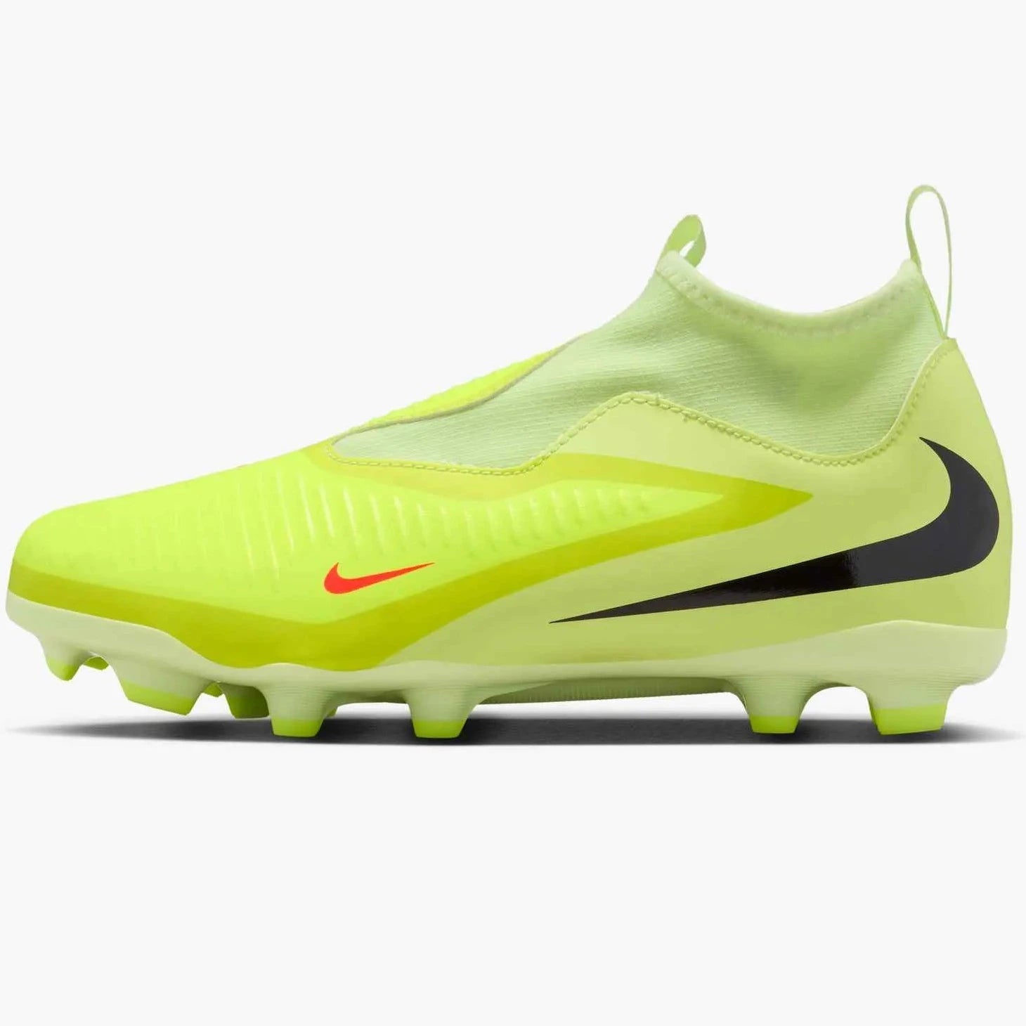 Nike JR Phantom 6 High Academy Firm_Multi Ground Soccer Cleats - Max Voltage Pack (HO25) (Side 1)