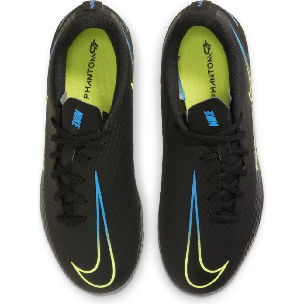 Nike Junior Phantom GT Academy FG-MG - Black-Volt-Blue