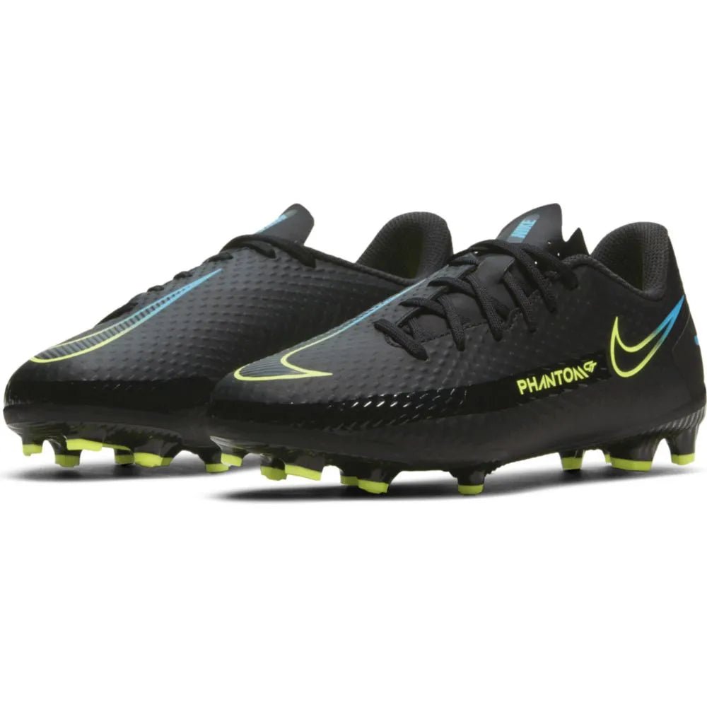 Nike Junior Phantom GT Academy FG-MG - Black-Volt-Blue