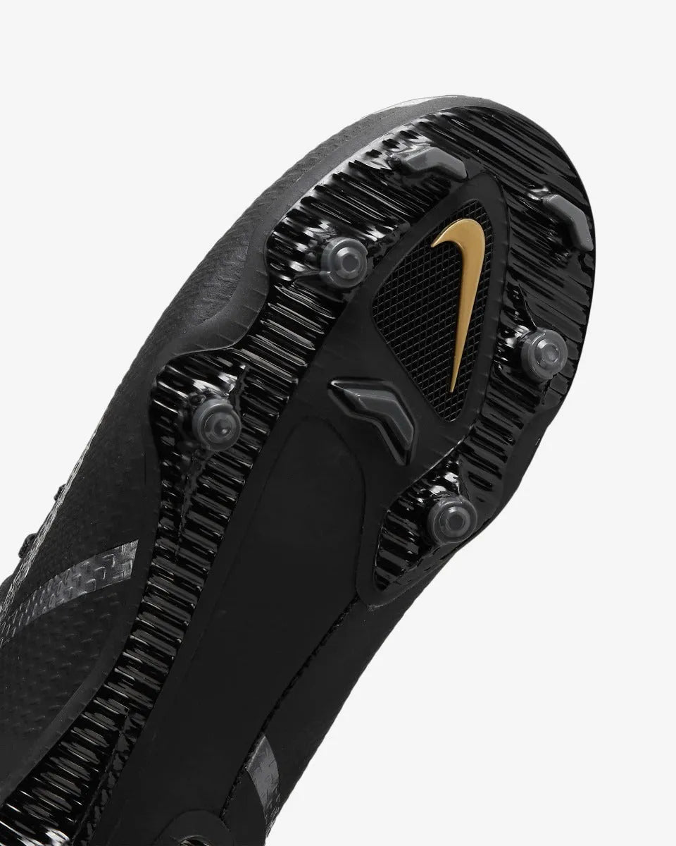 Nike Junior Phantom GT2 Academy DF FG-MG - Black-Dark Grey-Gold