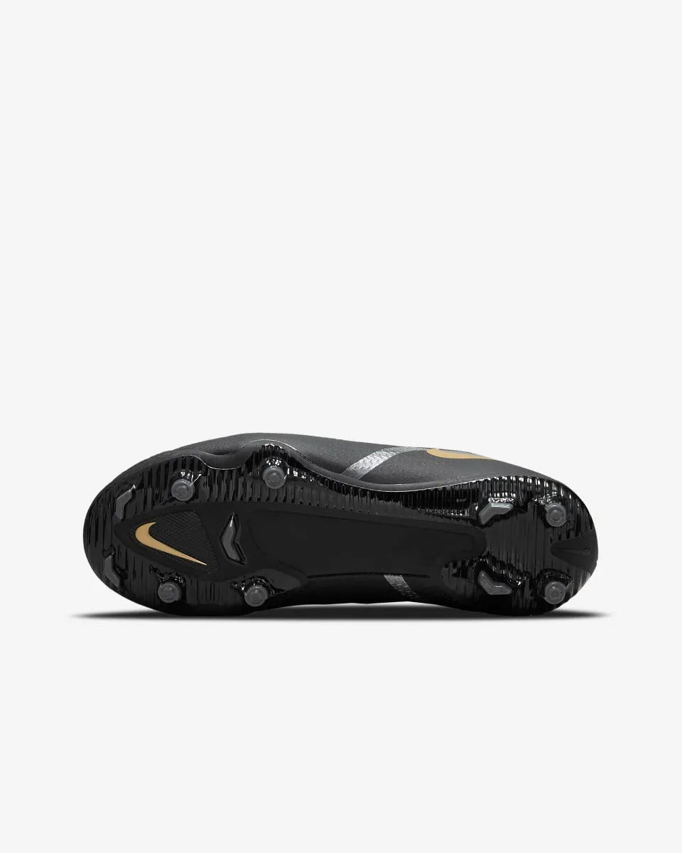 Nike Junior Phantom GT2 Academy DF FG-MG - Black-Dark Grey-Gold