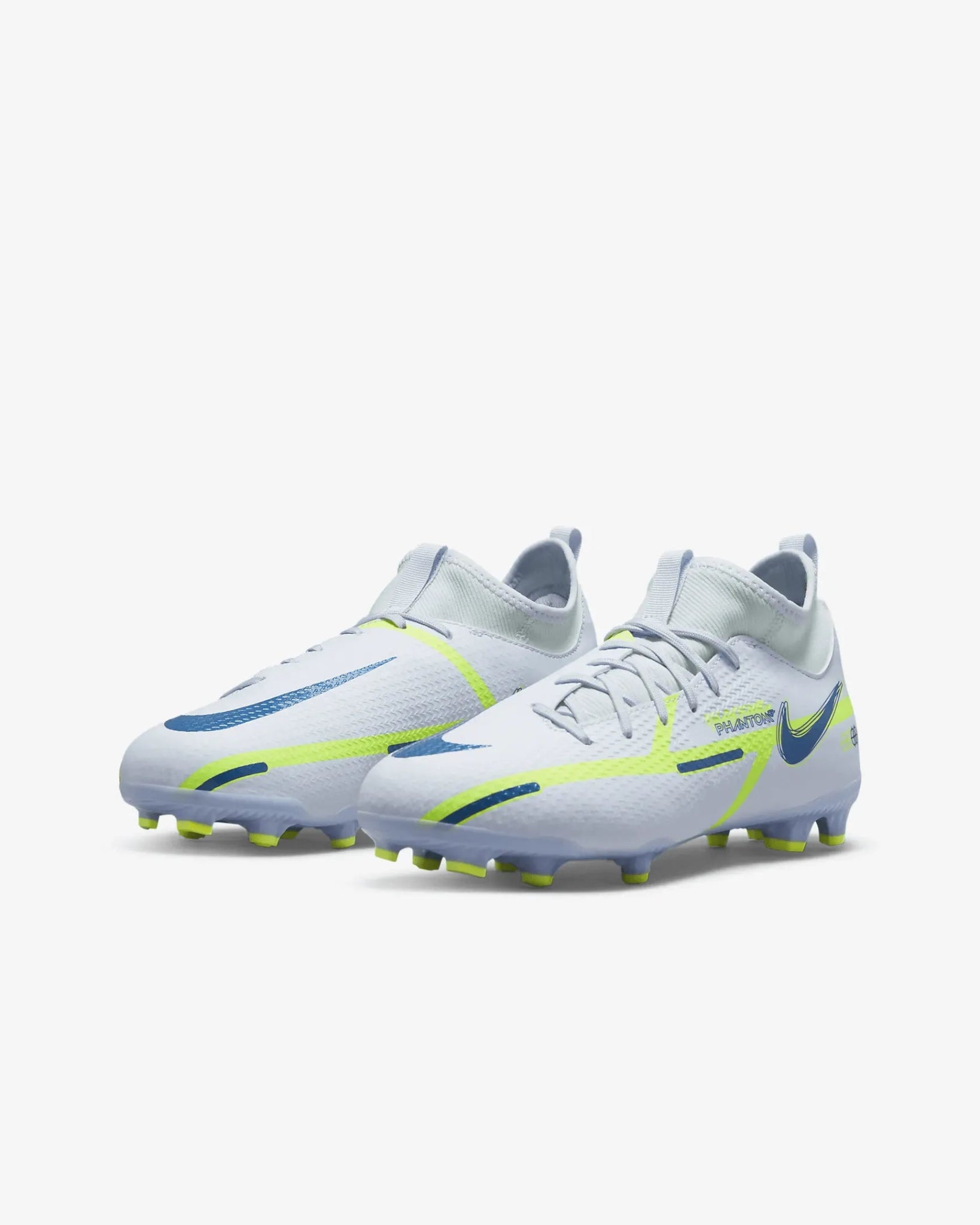 Nike Junior Phantom GT2 Academy DF FG-MG - Grey-Blue