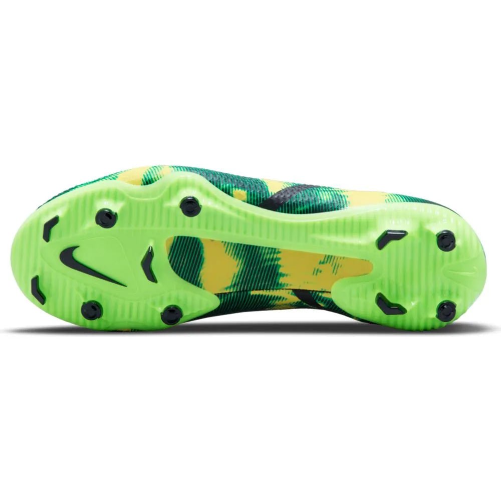 Nike Junior Phantom Gt2 Academy DF SW FG-MG - Black-Green Strike