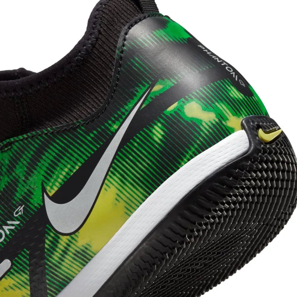 Nike Junior Phantom GT2 Academy DF SW IC - Black-Green Strike