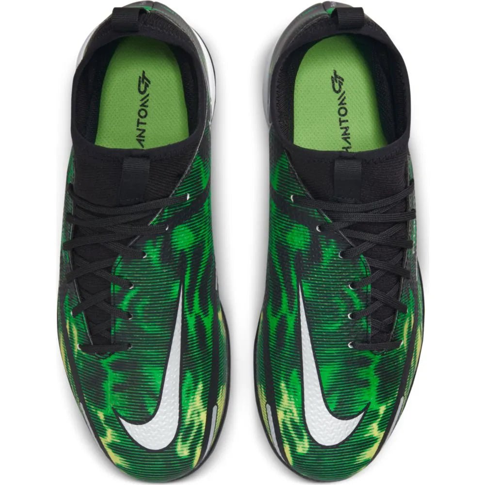 Nike Junior Phantom GT2 Academy DF SW IC - Black-Green Strike