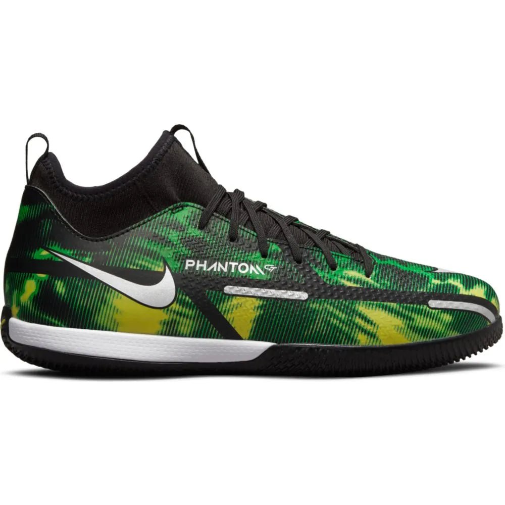 Nike Junior Phantom GT2 Academy DF SW IC - Black-Green Strike