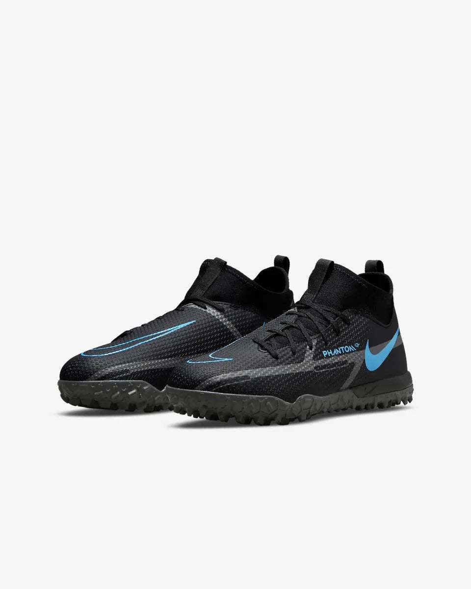 Nike Junior Phantom Gt2 Academy DF TF - Black-Blue