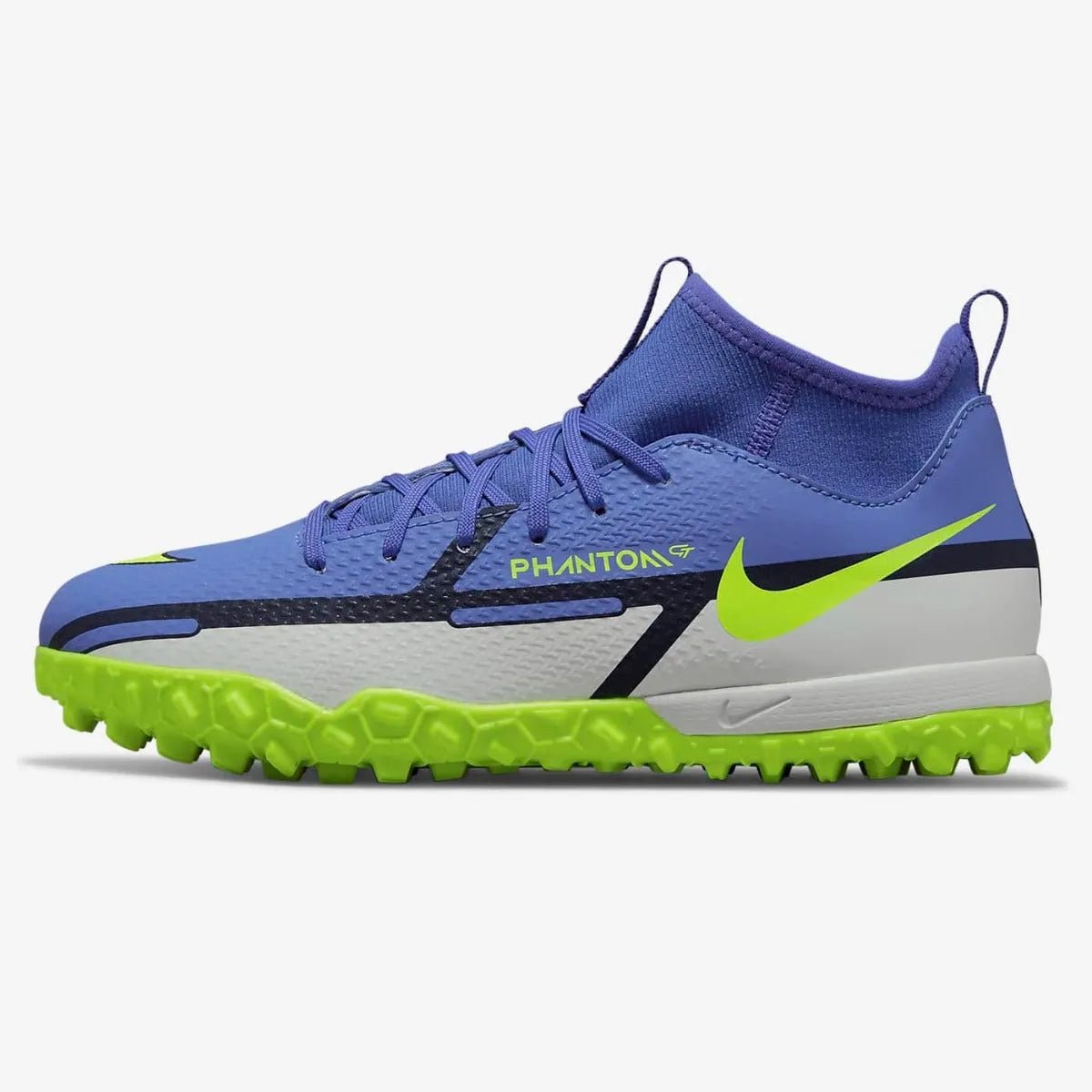Nike Junior Phantom Gt2 Academy DF TF - Sapphire-Volt-Grey