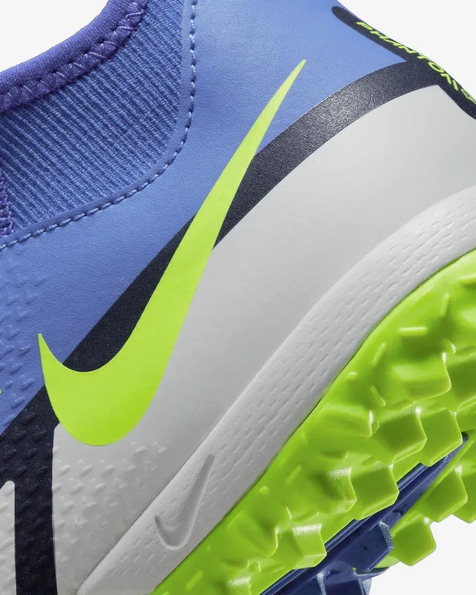 Nike Junior Phantom Gt2 Academy DF TF - Sapphire-Volt-Grey