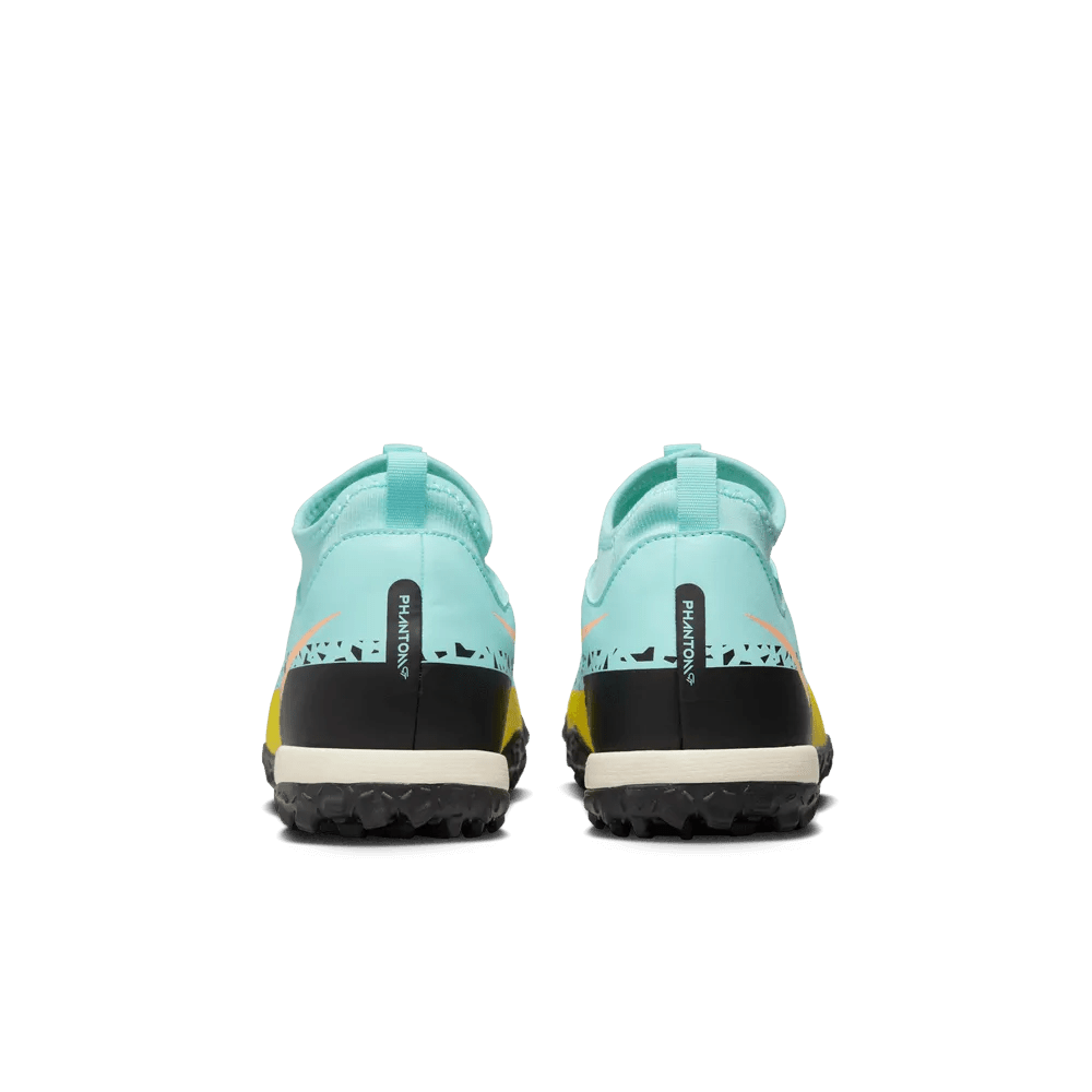 Nike Junior Phantom GT2 Academy DF Turf Glacier Ice-Black Yellow