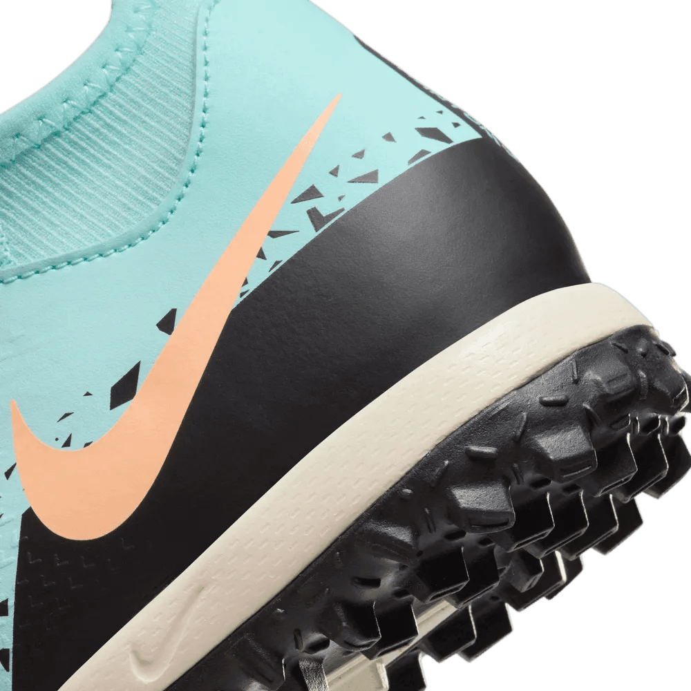 Nike Junior Phantom GT2 Academy DF Turf Glacier Ice-Black Yellow