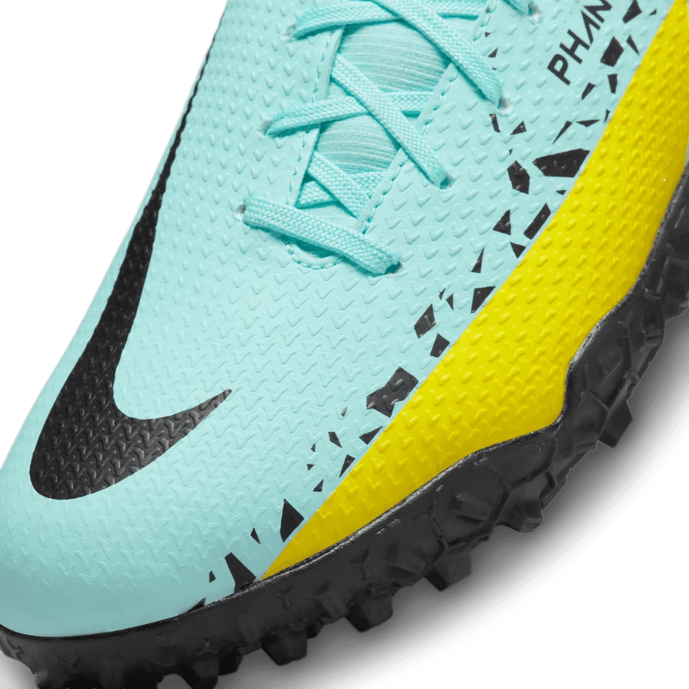 Nike Junior Phantom GT2 Academy DF Turf Glacier Ice-Black Yellow