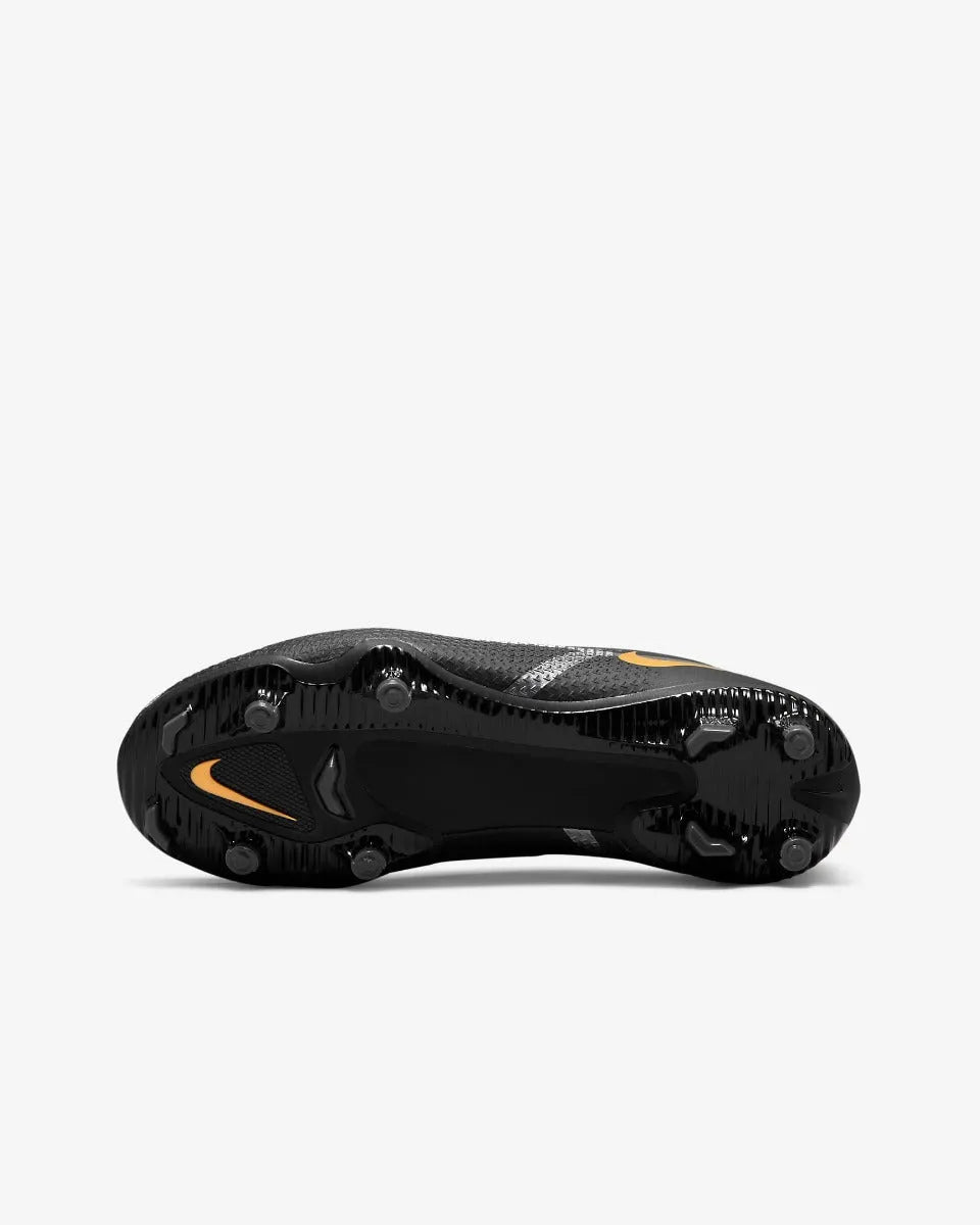 Nike Junior Phantom GT2 Academy FG-MG - Black-Dark Grey-Gold