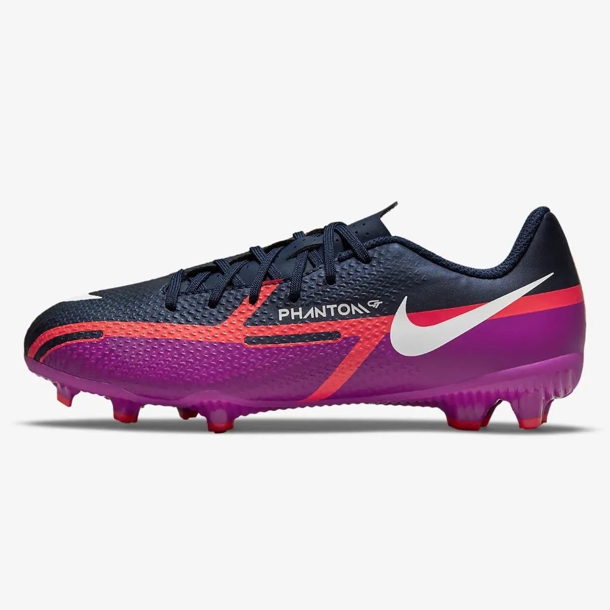Nike Junior Phantom GT2 Academy FG-MG - Navy-Purple-Crimson