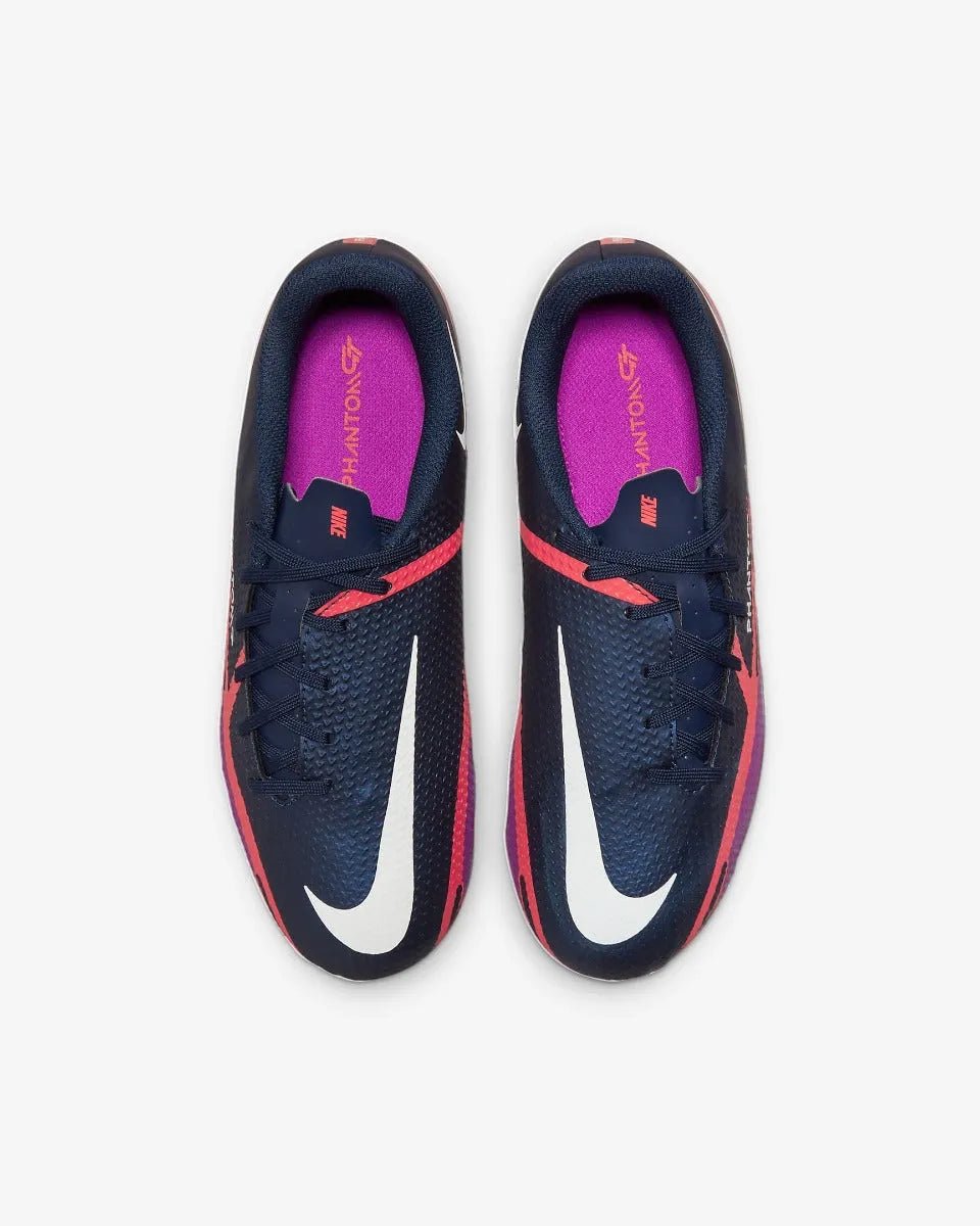 Nike Junior Phantom GT2 Academy FG-MG - Navy-Purple-Crimson