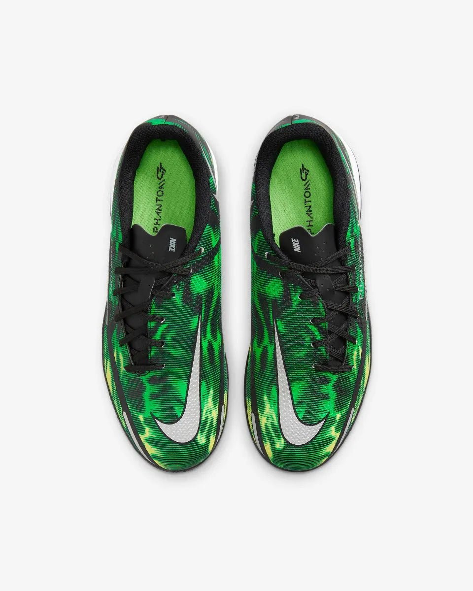 Nike Junior Phantom GT2 Academy SW IC - Black-Green Strike