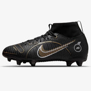 Nike Junior Superfly 8 Academy FG-MG - Black-Silver-Gold