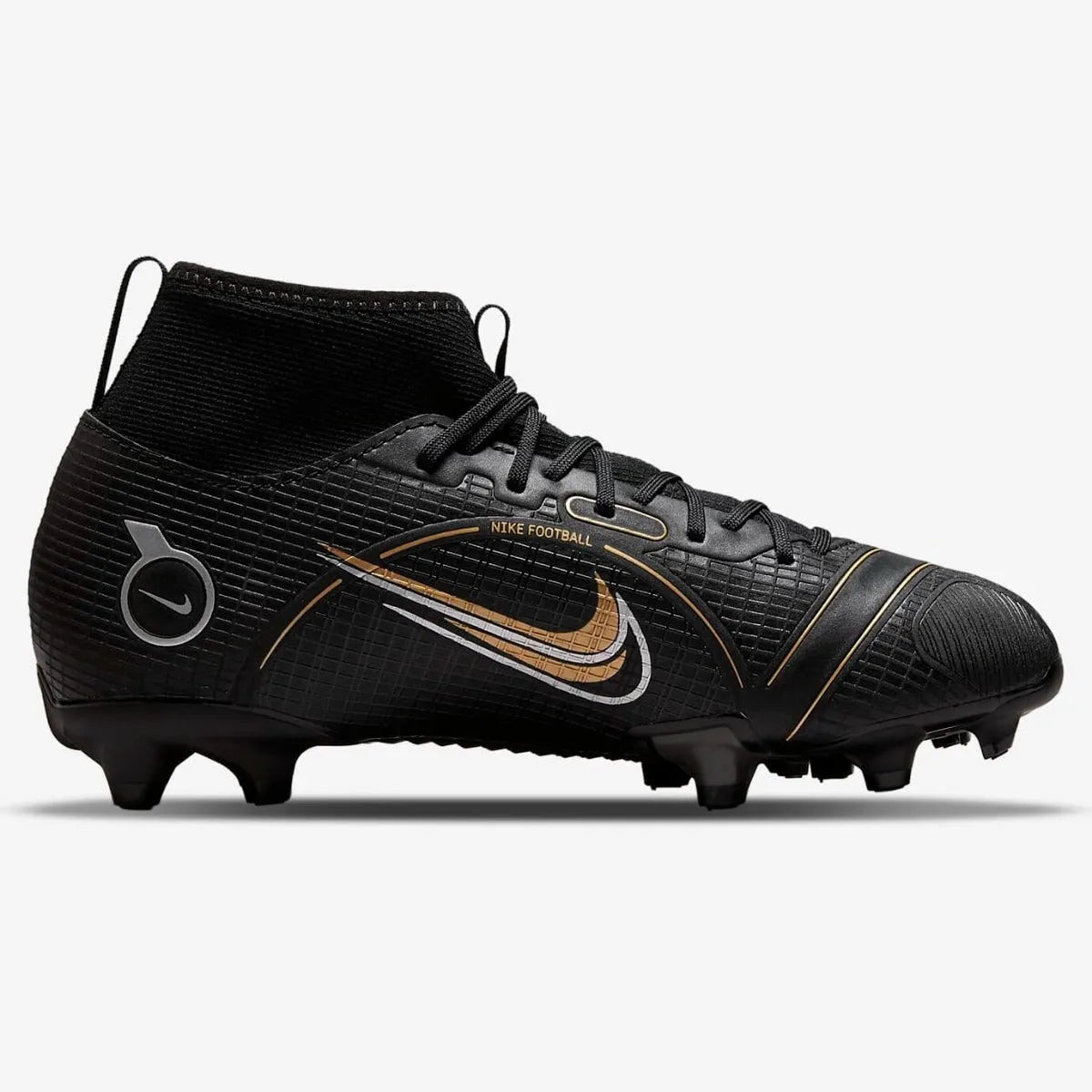 Nike Junior Superfly 8 Academy FG-MG - Black-Silver-Gold