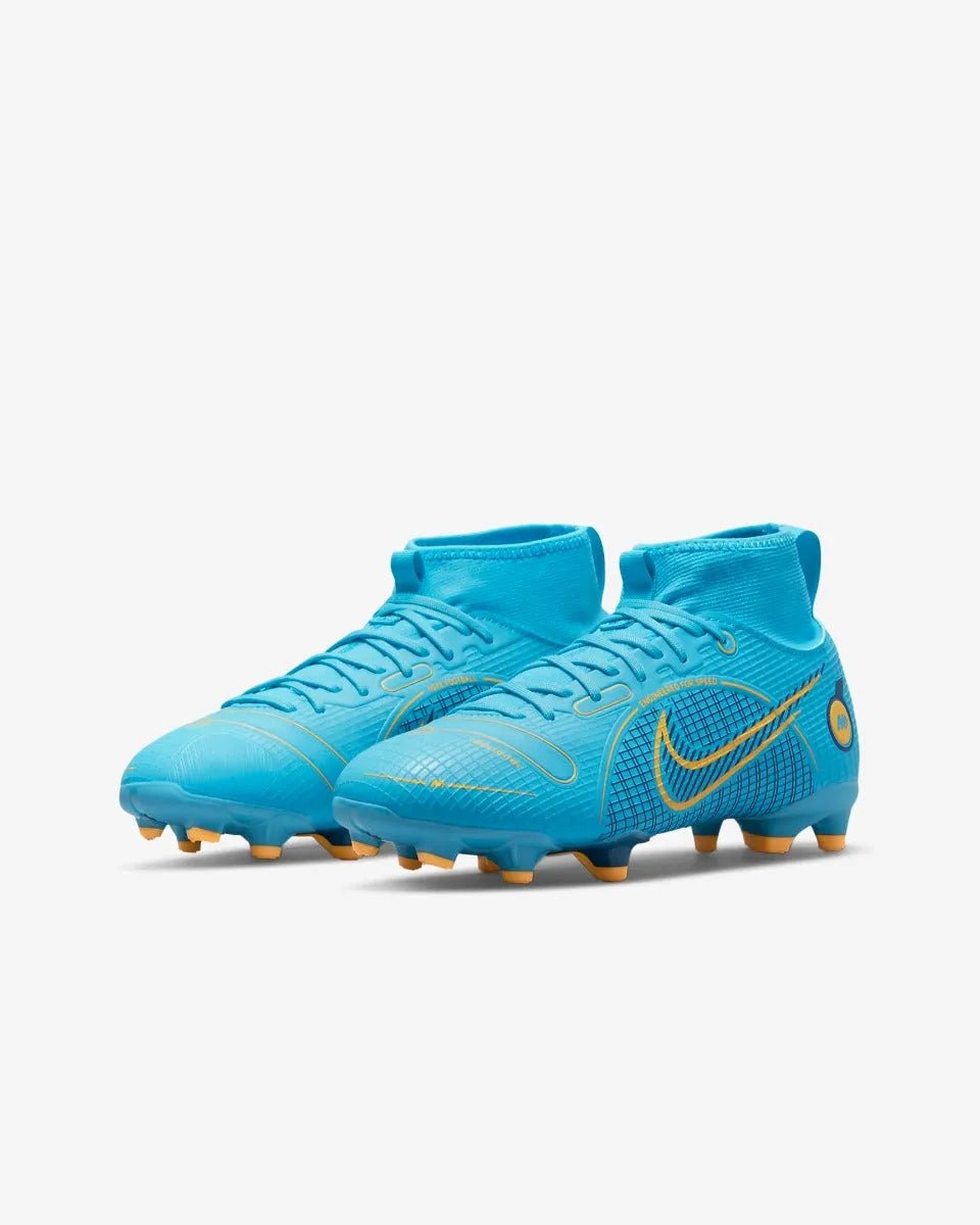 Nike JR Superfly 8 Academy FG-MG - Chlorine Blue-Laser Orange
