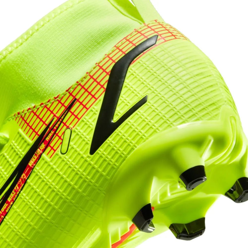 Nike JR Superfly 8 Academy FG-MG - Volt-Bright Crimson (Detail 3)