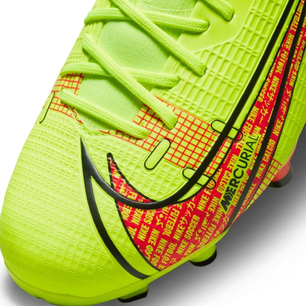 Nike JR Superfly 8 Academy FG-MG - Volt-Bright Crimson (Detail 2)