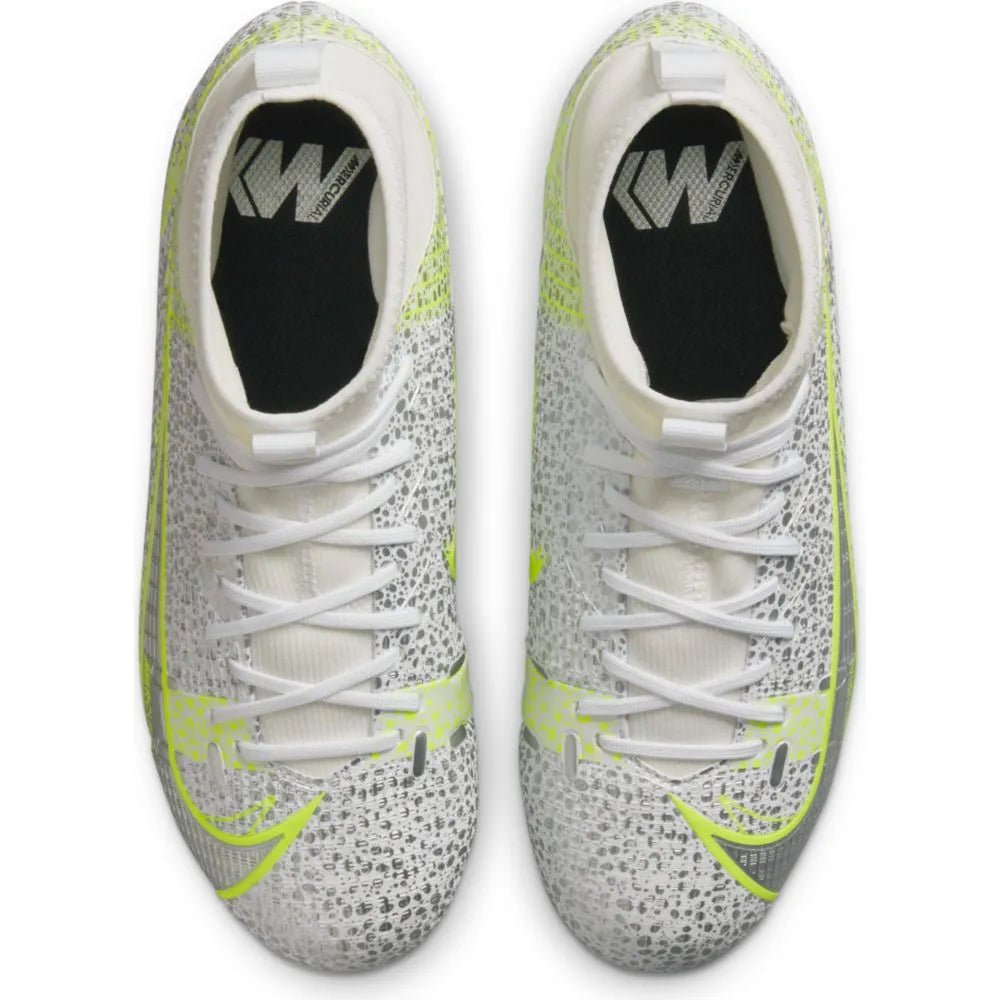 Nike JR Superfly 8 Academy FG-MG - White-Grey-Volt