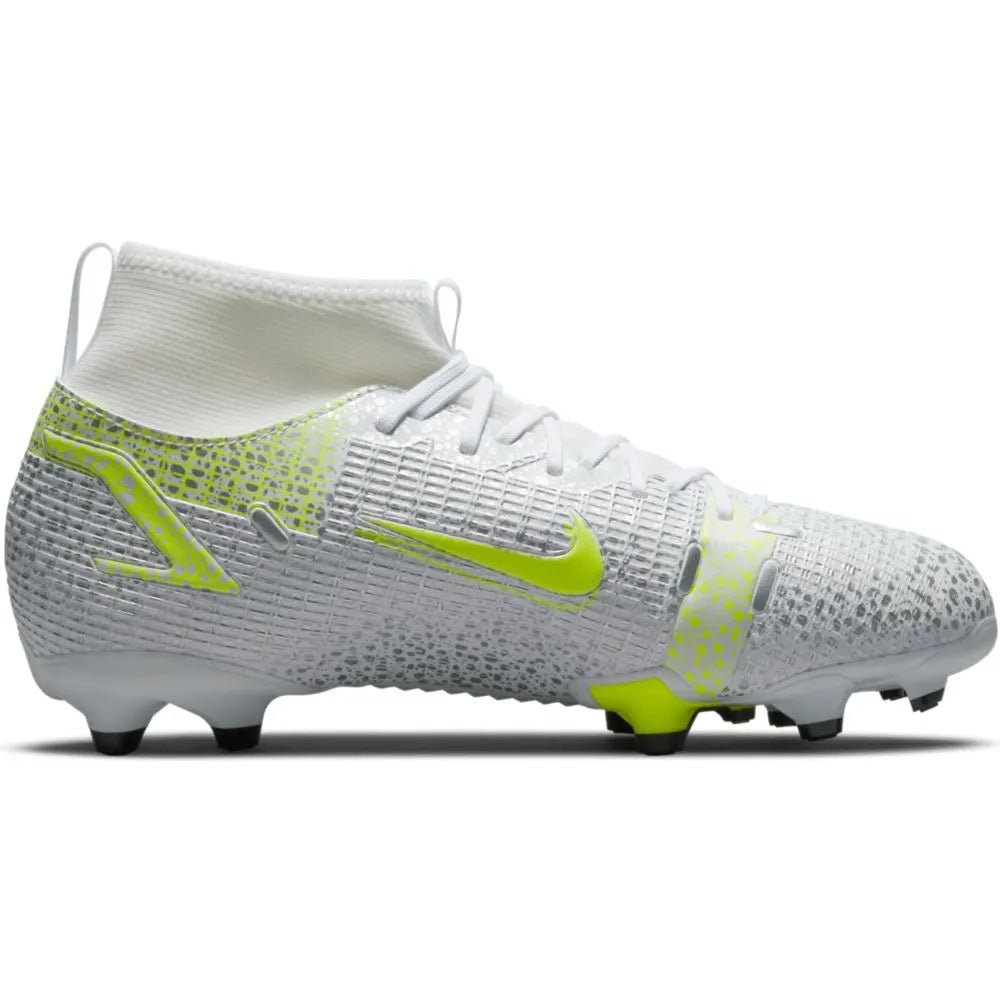 Nike JR Superfly 8 Academy FG-MG - White-Grey-Volt