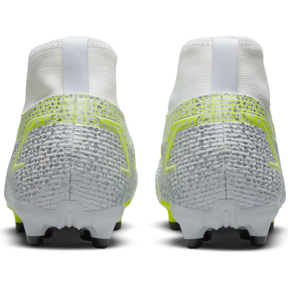 Nike JR Superfly 8 Academy FG-MG - White-Grey-Volt