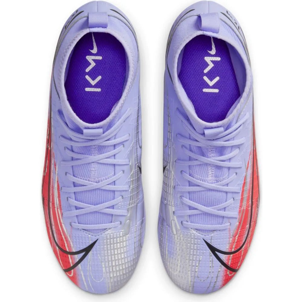 Nike JR Superfly 8 Academy KM FG-MG - Light Thistle-Bright Crimson