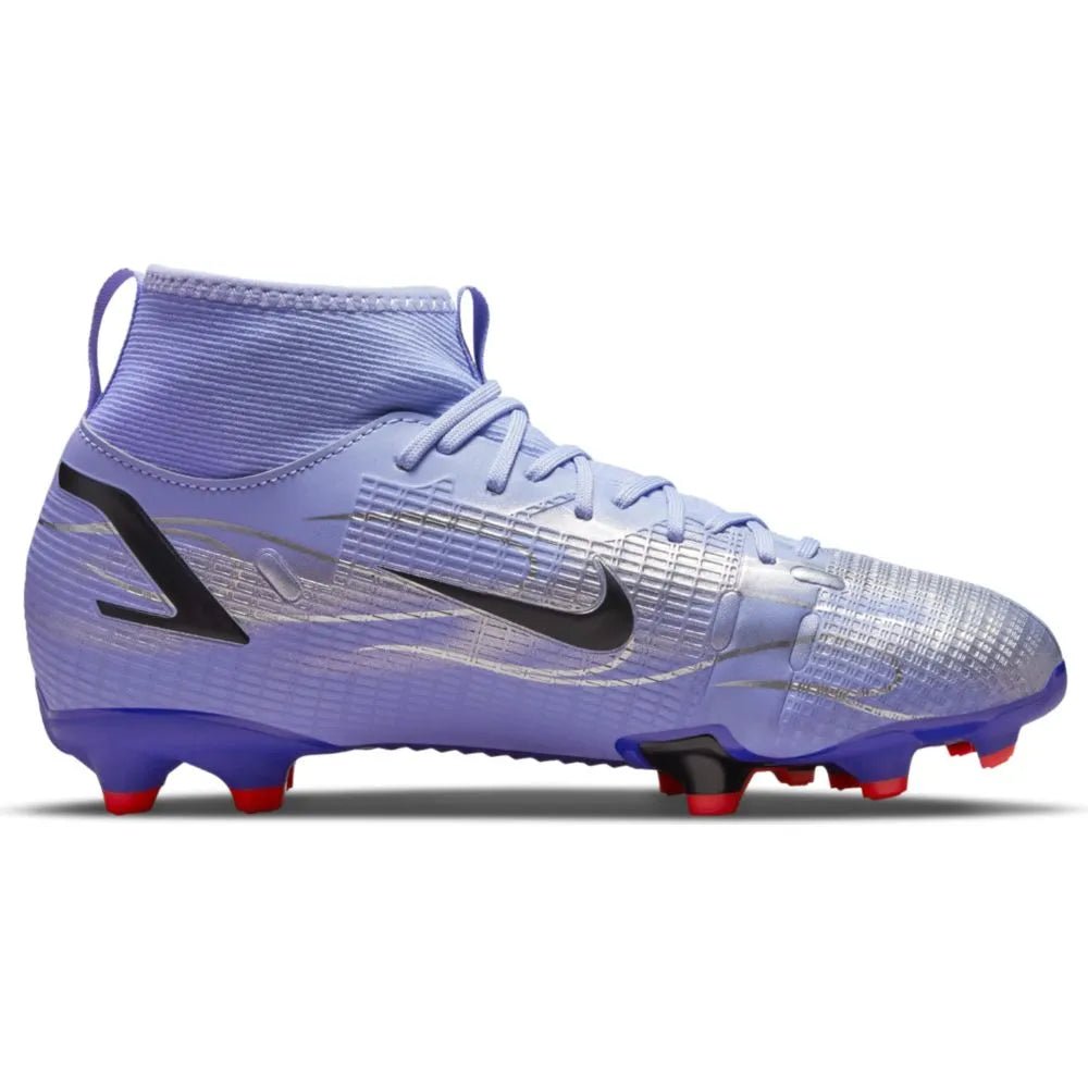 Nike JR Superfly 8 Academy KM FG-MG - Light Thistle-Bright Crimson
