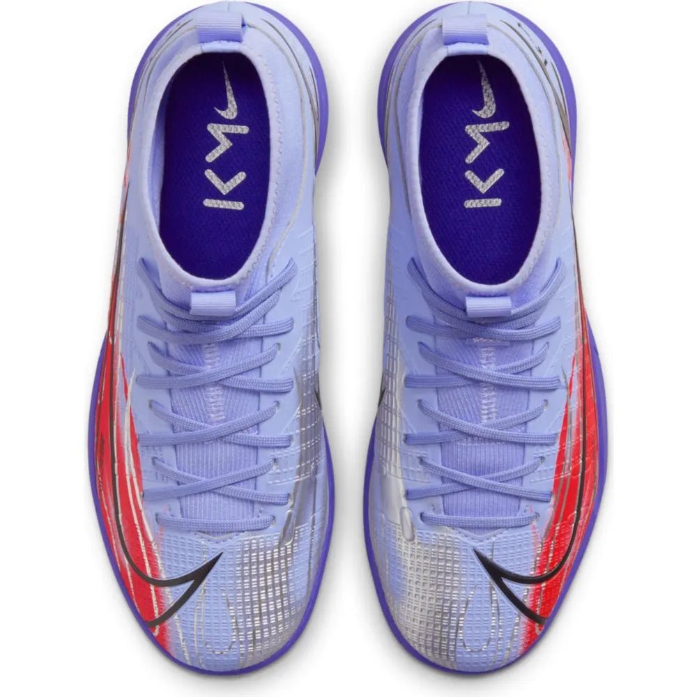 Nike Junior Superfly 8 Academy KM IC - Light Thistle-Bright Crimson